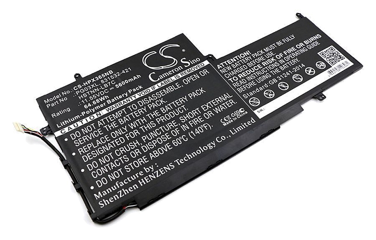 Аккумулятор CameronSino CS-HPX365NB для HP Spectre X360 15, Spectre X360 15 AP011DX Convertible,S pectre X360 15 AP011DX, Spectre X360 15-AP000
