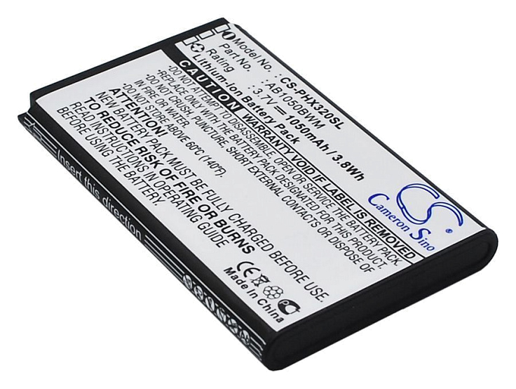 Аккумулятор CameronSino CS-PHX320SL для Philips M200, Xenium X312, X320