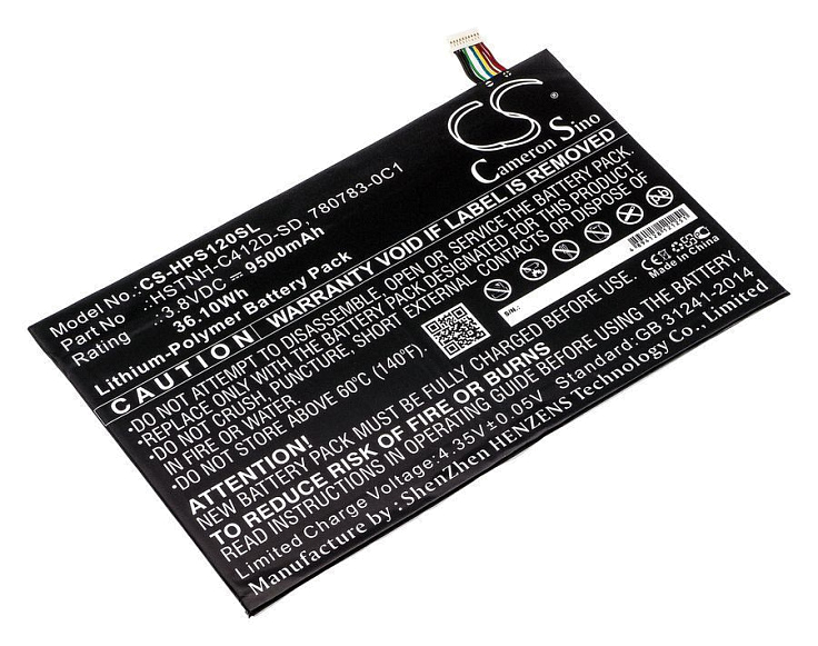 Аккумулятор CameronSino CS-HPS120SL (HP Pro Slate 12 Tablet (HSTNH-C412D))