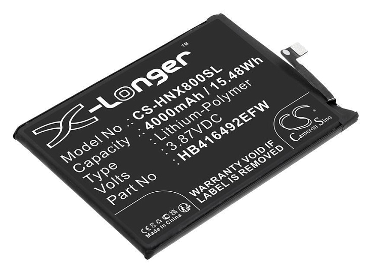 Аккумулятор Cameron Sino для Honor X8 4G, (HB416492EFW)