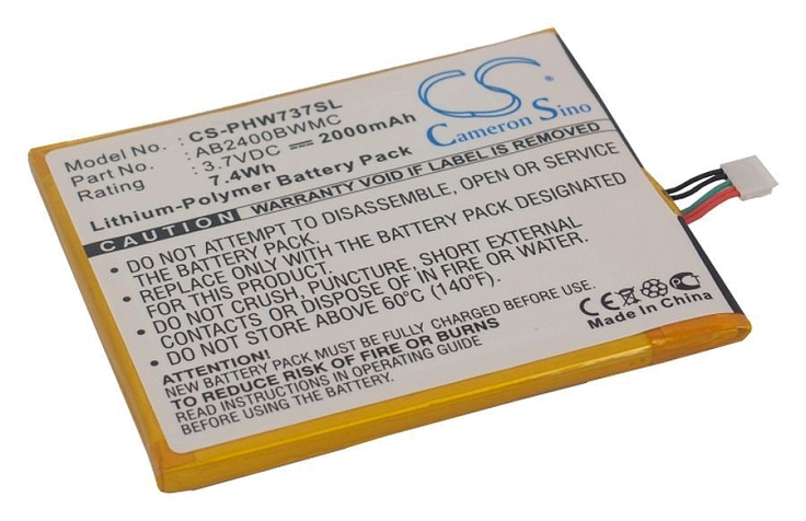 Аккумулятор CameronSino CS-PHW737SL для Philips Xenium W737