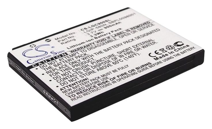 Аккумулятор CameronSino CS-LGC900SL для LG GC900, GT500, LX610