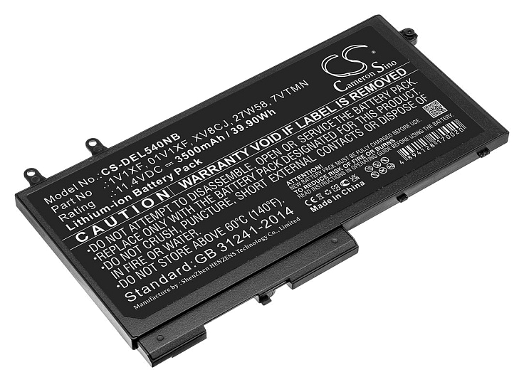 Аккумуляторная батарея CS-DEL540NB для DELL Latitude 5400 Chromebook, Inspiron 7591 2-in-1, Latitude 5500, Latitude 5501, Latitude 5401, Latitude 5400