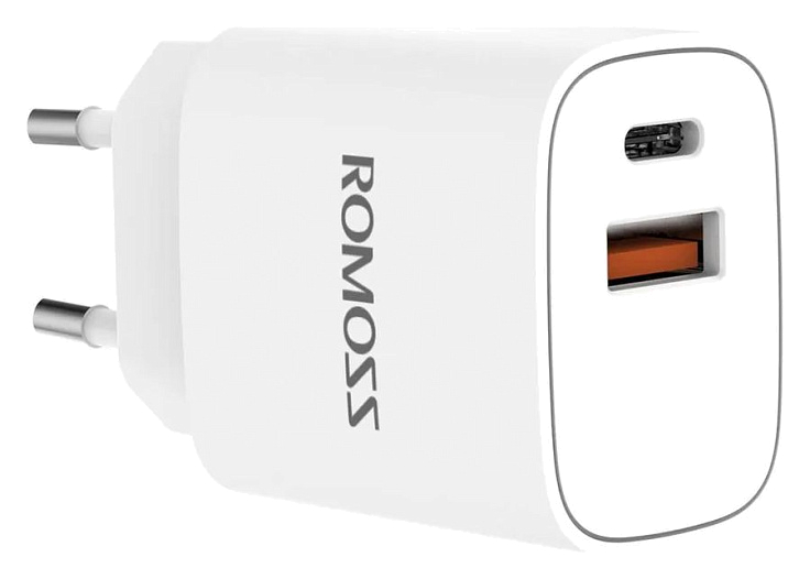 Зарядное устройство Romoss AC20T/USB + USB Type-C, 3A/20W