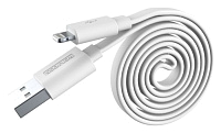 Кабель Romoss (Lightning, USB для Apple iPhone 5, 5C, 5S, 6, 6, 7 Plus) плоский, белый