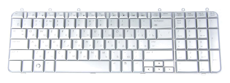 Клавиатура для HP Pavilion DV7-1000 RU, Silver