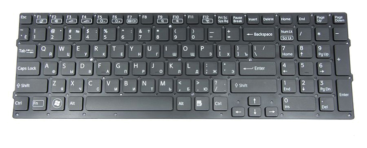 Клавиатура для Sony VPC-CB17 Series RU, Black