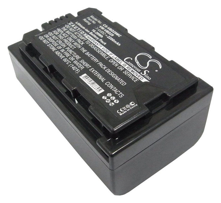 Аккумулятор CameronSino CS-VBD29MC для Panasonic HC-MDH2, 2200mAh