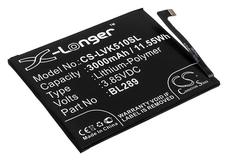 Аккумулятор CameronSino CS-LVK510SL для Lenovo K5 Play, L38021