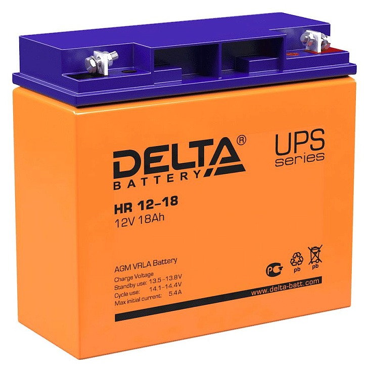Аккумулятор Delta HR 12-18 (12V 18Ah)