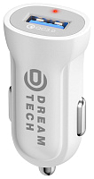 Автомобильное зарядное устройство DREAM SA01 QC3.0 2.4A белый
