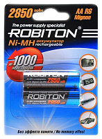 Аккумулятор ROBITON R6 (AA) Ni-Mh 2850mAh (2шт.)