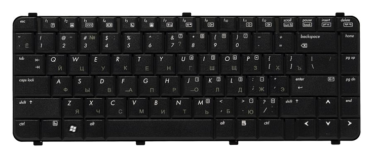 Клавиатура для HP Compaq 6530S, 6730S RU, Black