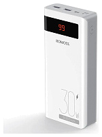 Внешний аккумулятор Romoss Sense 8PS Pro, 30000mAh, 30 Вт Fast Charge