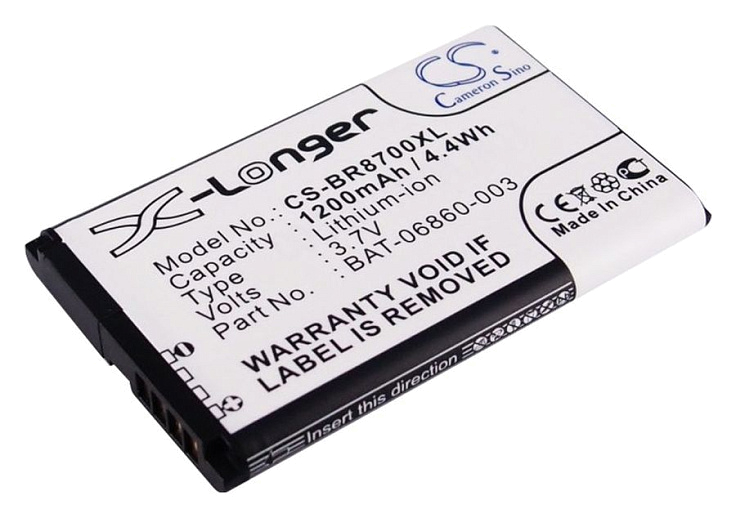 Аккумулятор CameronSino CS-BR8700XL для Blackberry BAT-06860-003, C-S1, C-S2