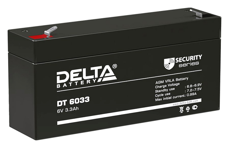 Аккумулятор Delta DT 6033 (6V 3.3Ah)